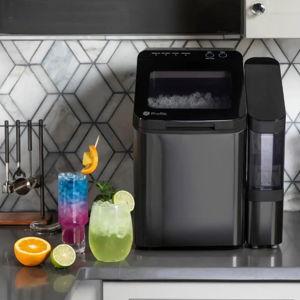 GE Profile - Opal 1.0 Nugget Ice Maker With Side Tank - Black
