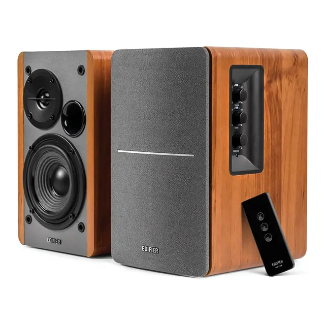 Edifier® 42-Watt Continuous-Power Amplified Bookshelf Speakers, R1280T, 2 Count