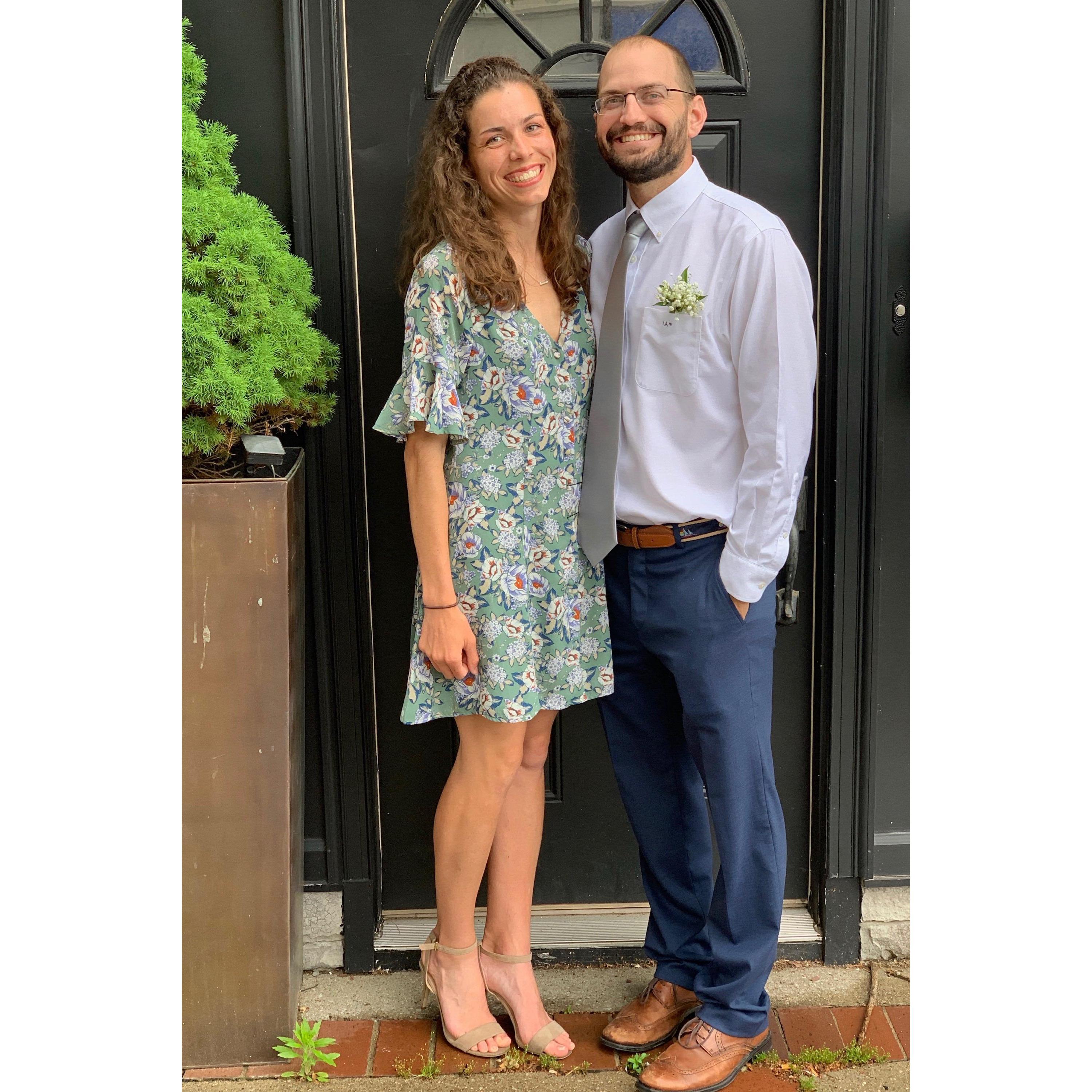Celebrating John's sister Ashley going from Ms. Anderson to Mrs. Ping!