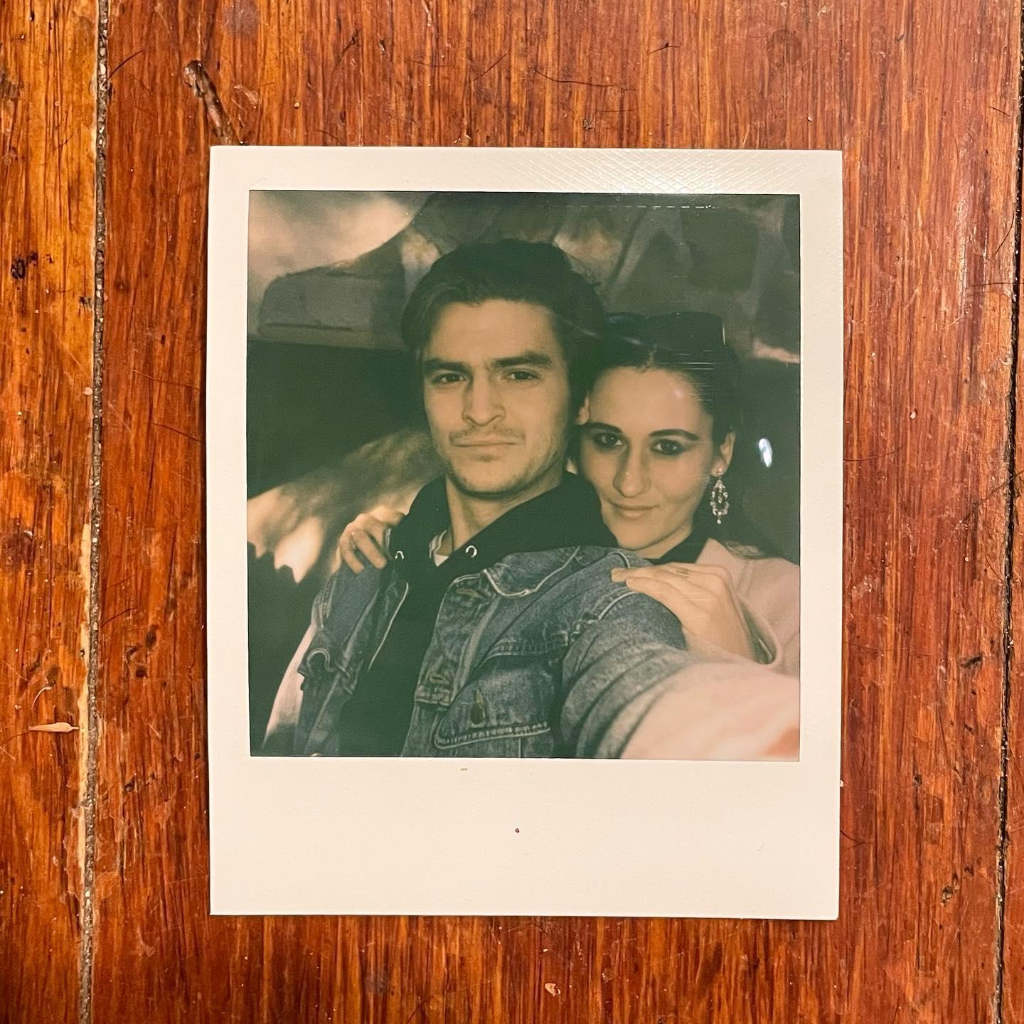 Polaroid together at our home in Topanga
