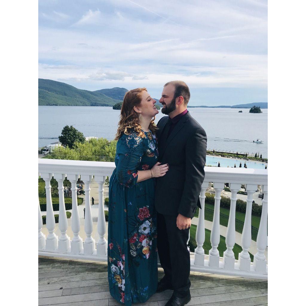Our first wedding together