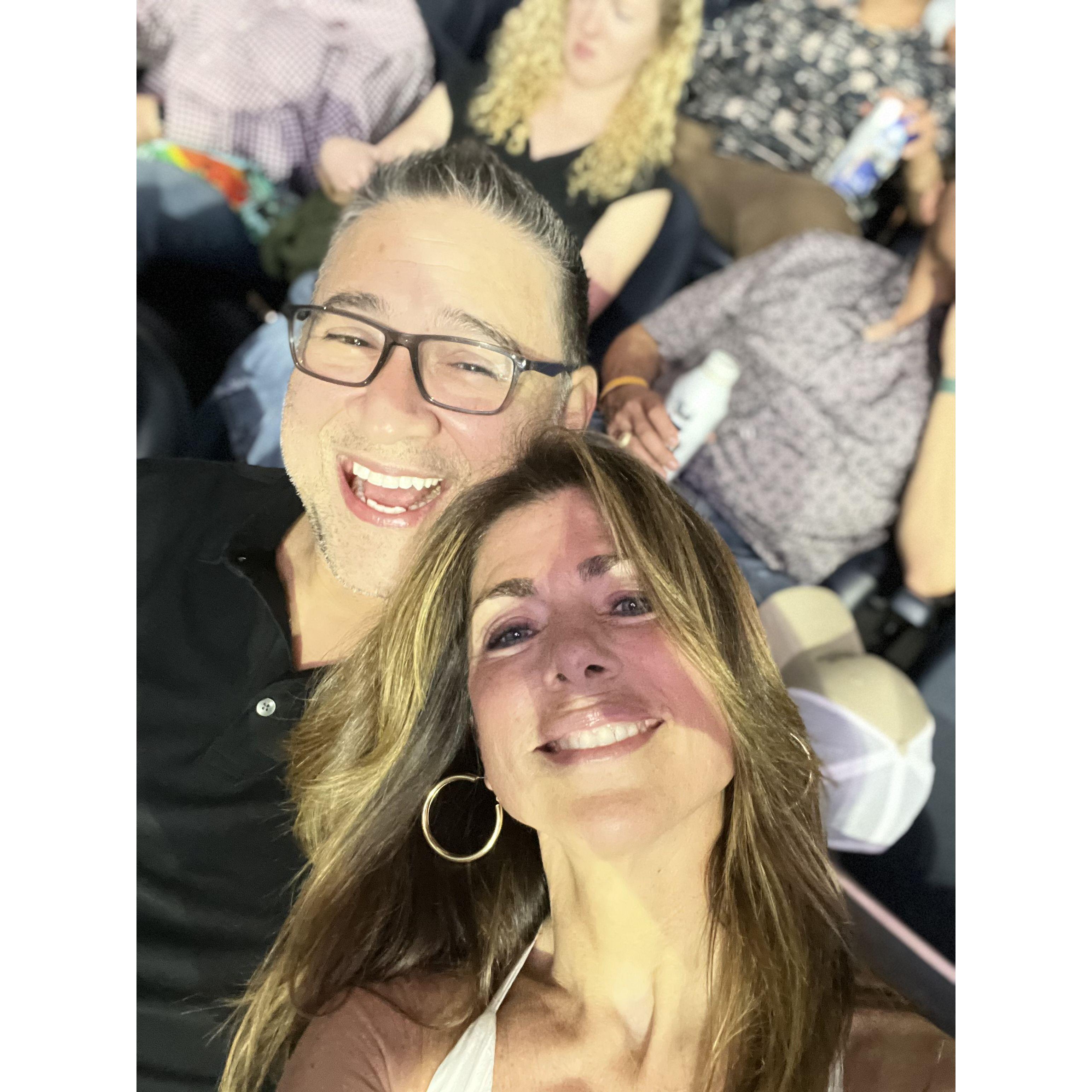 Out with friends at a concert