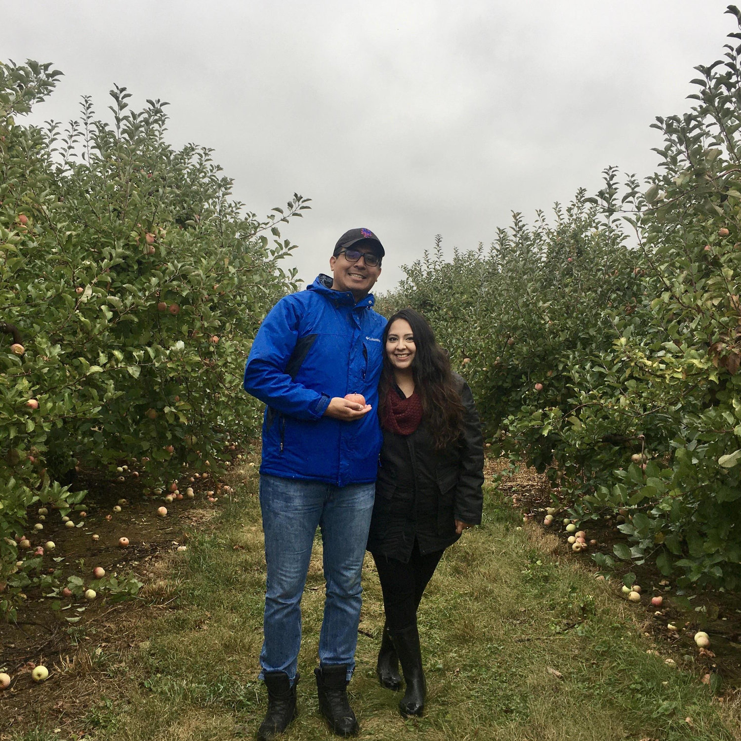Apple picking with our moms!
