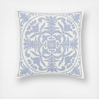 Mila Medallion Embroidered Decorative Pillow