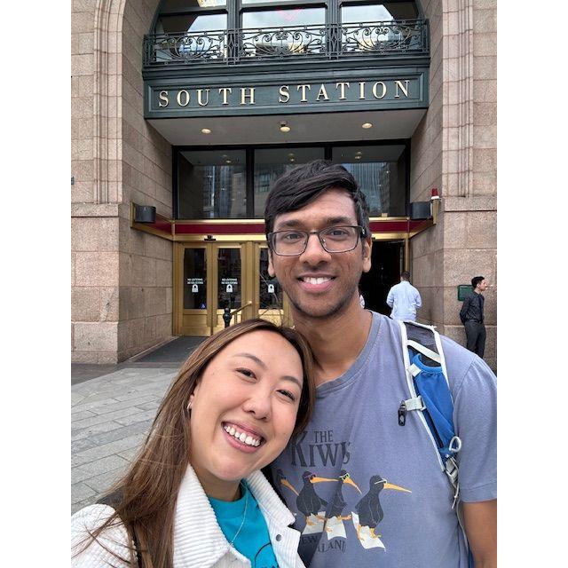 Our first trip ever together to Boston. We went almost 2 weeks right after our first date (lol).