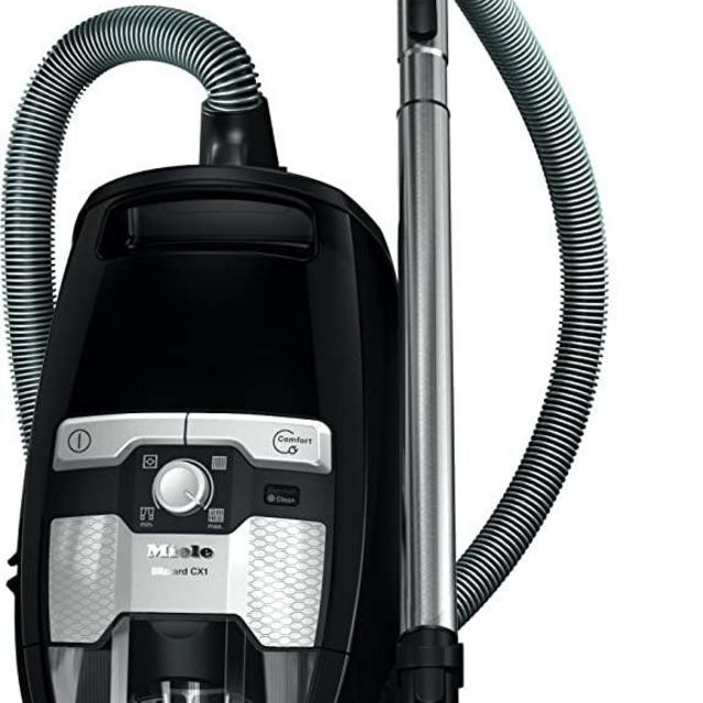 Miele Blizzard CX1 Electro & Bagless Canister Vacuum, Obsidian Black