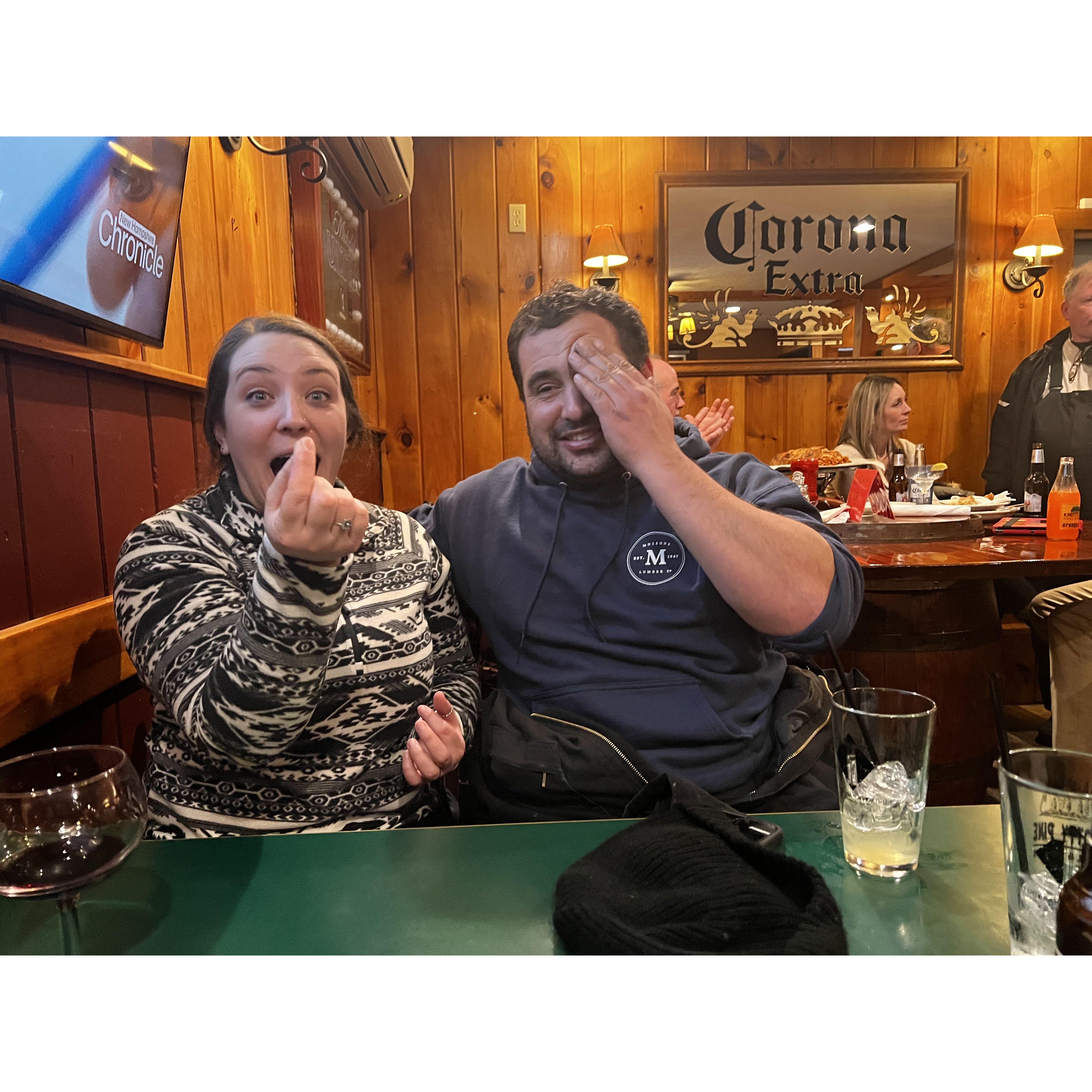 Jamie pulled a long eyebrow hair right out - The Knotty Pine in NH