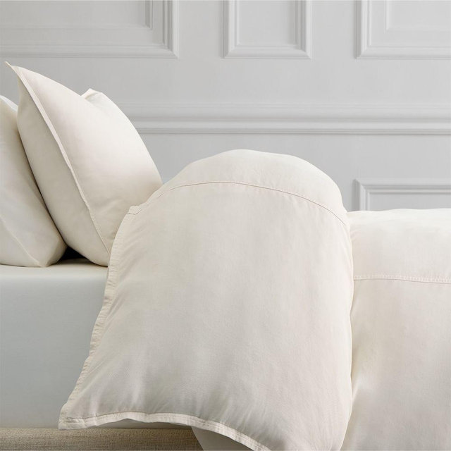 Brushed Tencel Twill Duvet, King/Cal. King, Birch