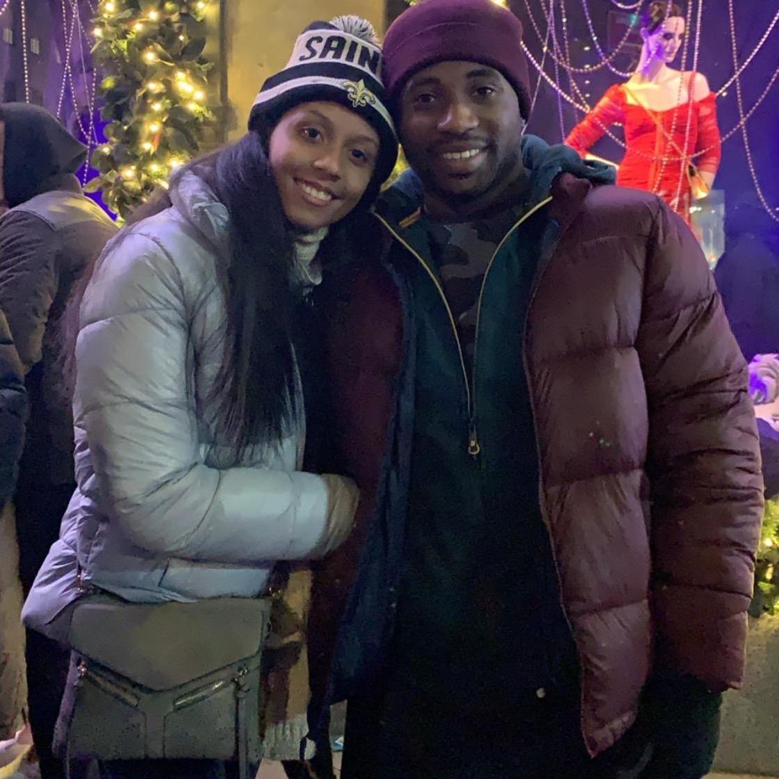 The day before he proposed in NYC Times Square 12/30/2019