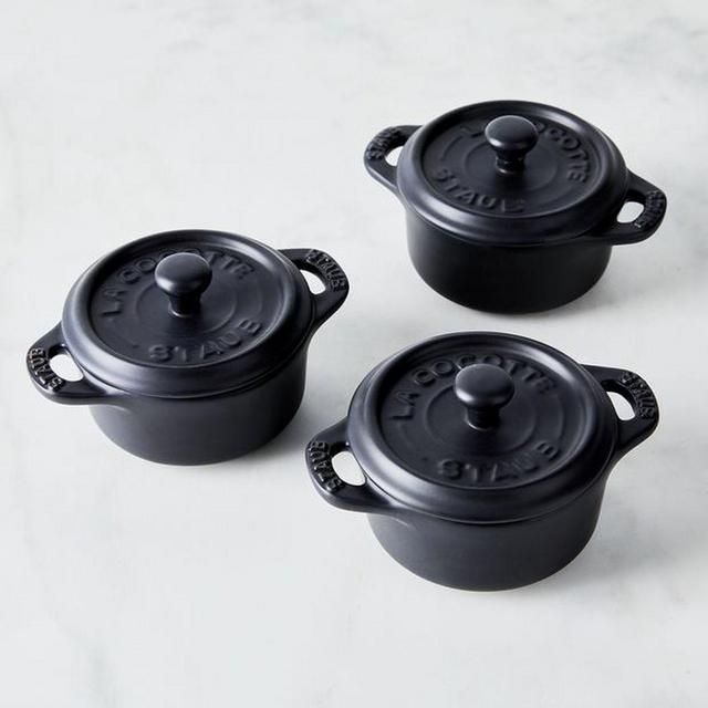 Staub Matte Ceramic Mini Cocotte (Set of 3)