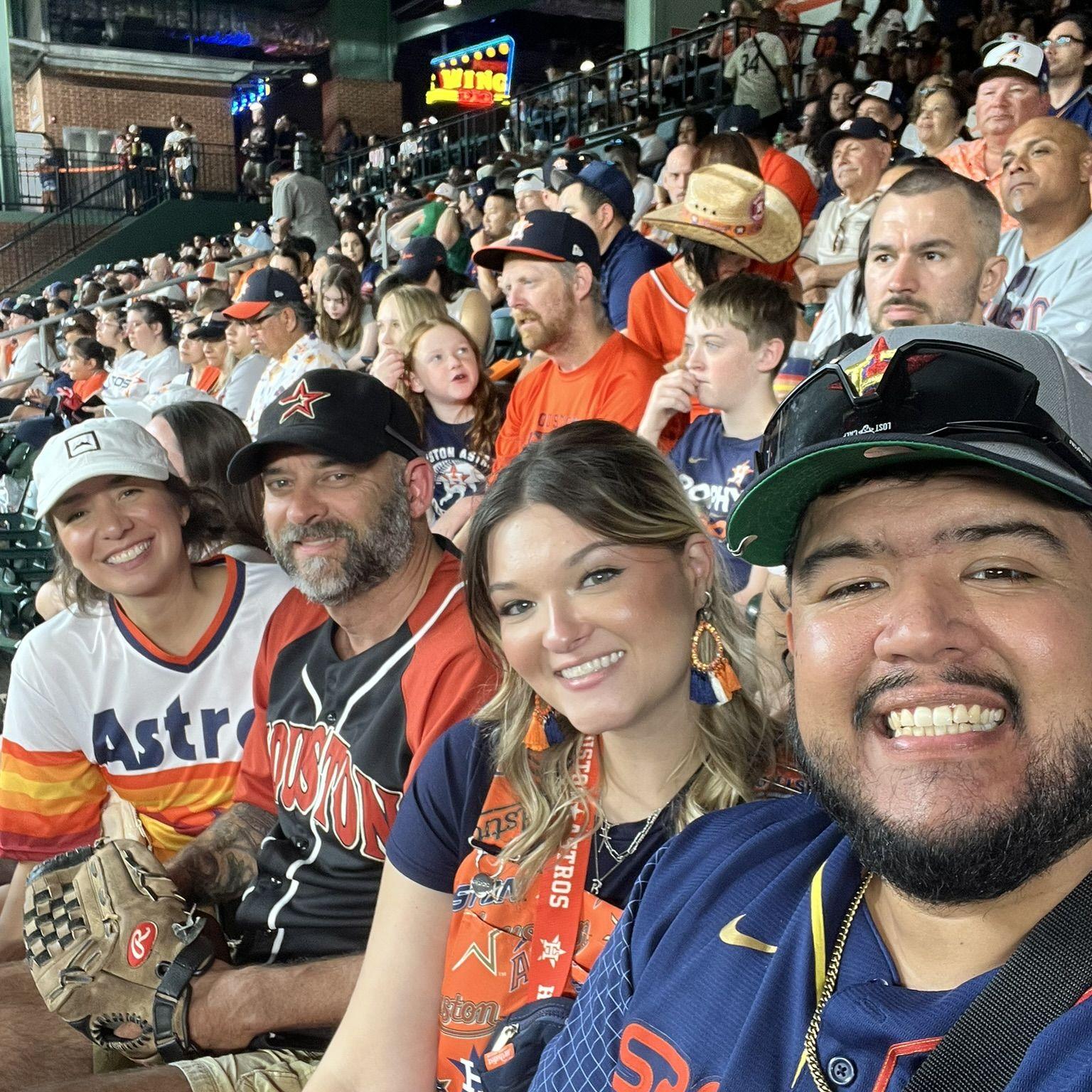 Father's Day Weekend Astros game, June 14, 2025. The Astros played the Twins winning 3-2.