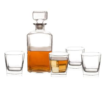 5pc Glass Whiskey Decanter Set - Cathy's Concepts