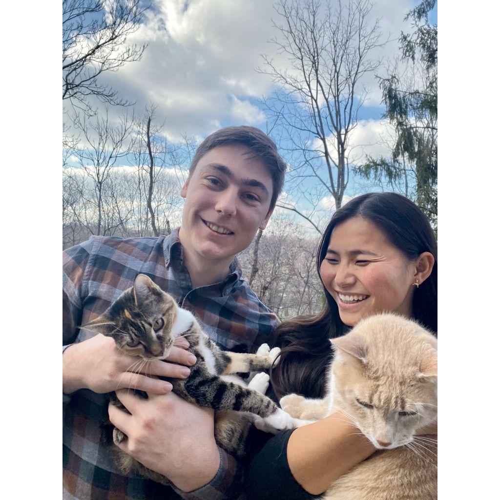 First time hosting Thanksgiving and first full family photo with Misty (L) and Steve (R)