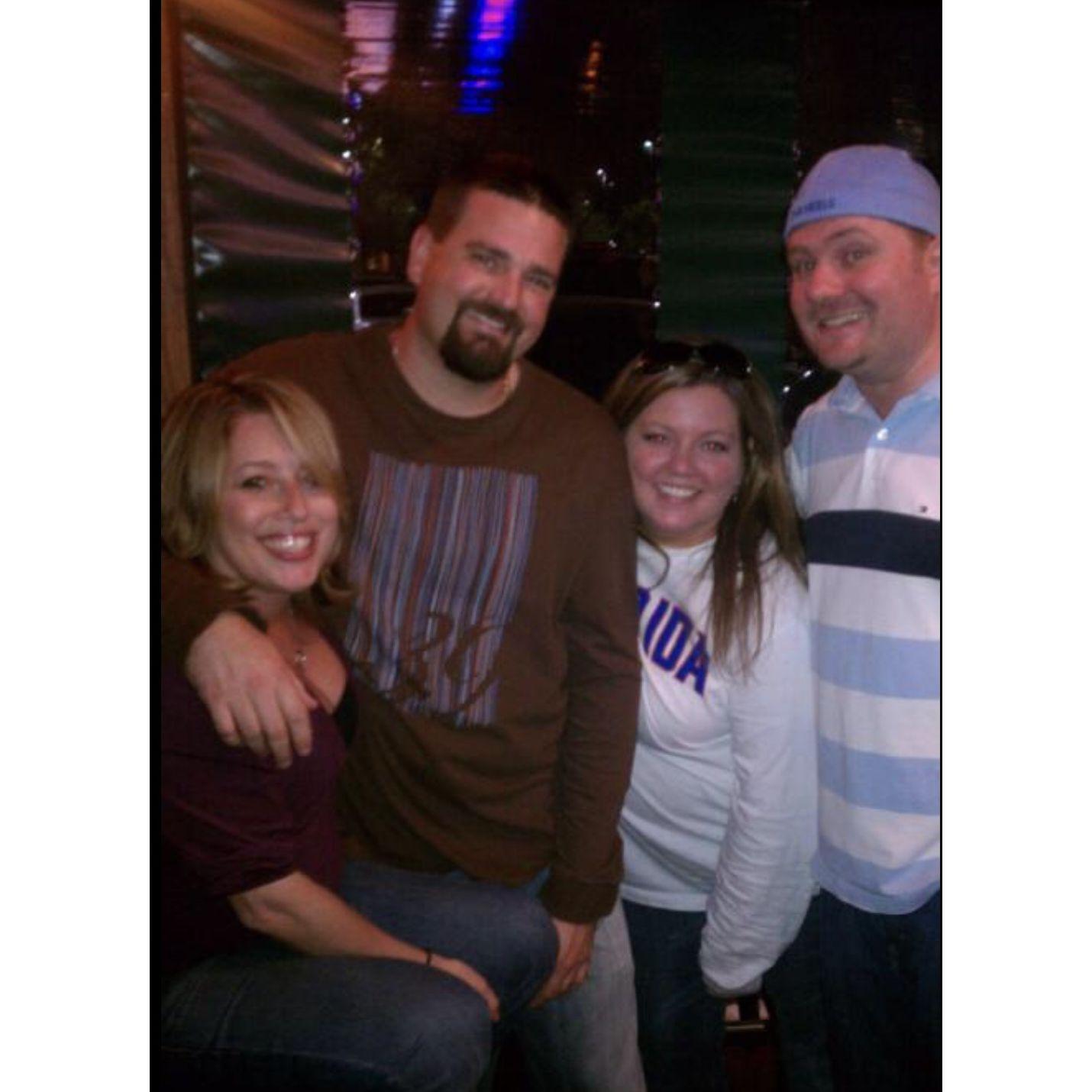 A bunch of youngsters from many, many years ago (Angie & Chris Arrich with Brenda & Kevin)