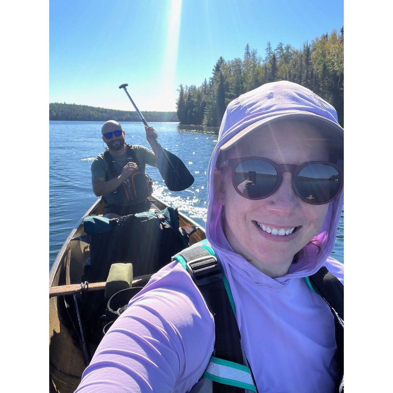 Scott finally got to take Emily to one of his favorite places, the Boundary Waters Canoe Wilderness