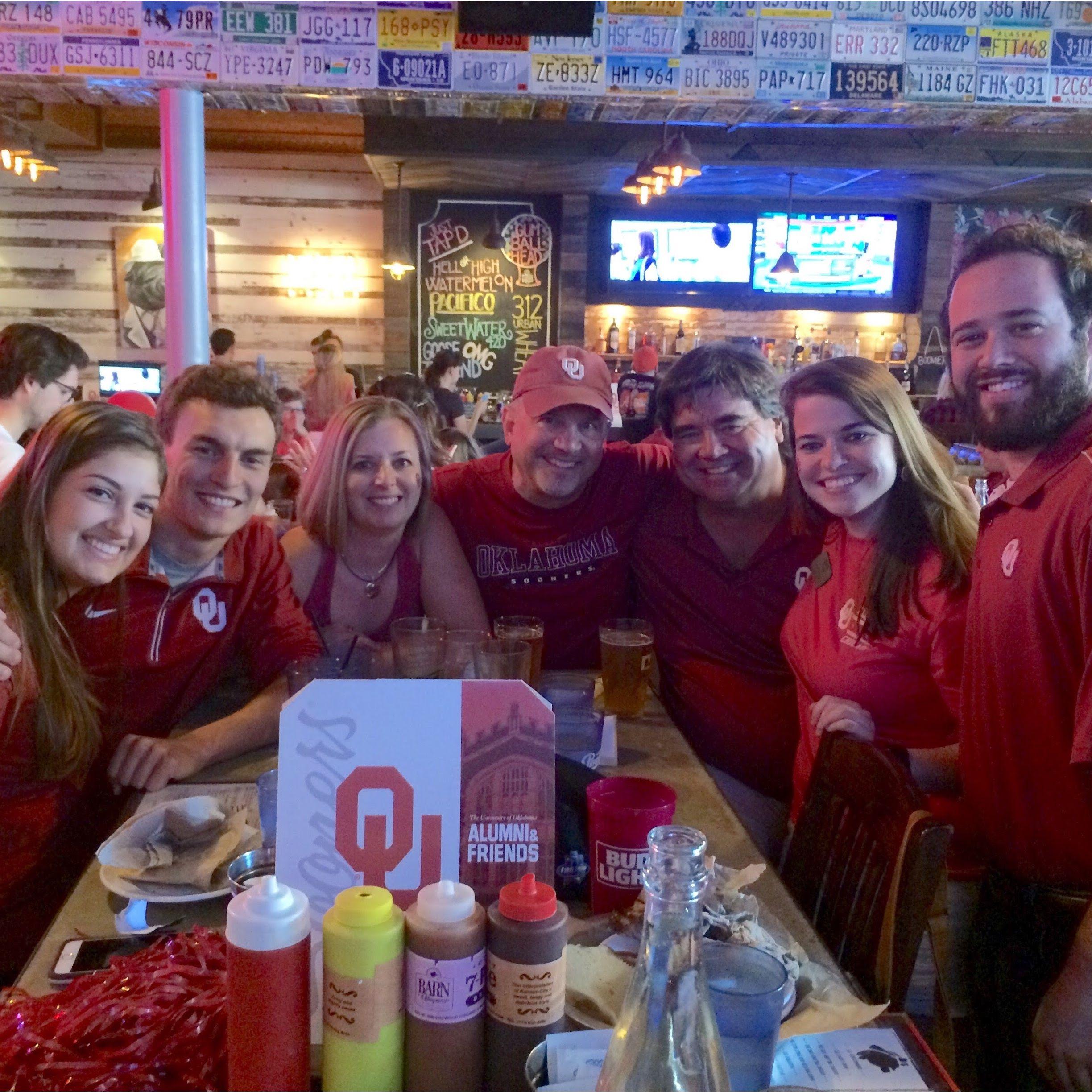 Introducing the fam to the OU Club of Chicago