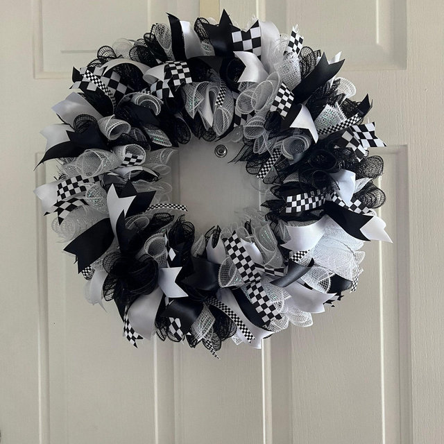 Winner Winner Black & White Checker Flag