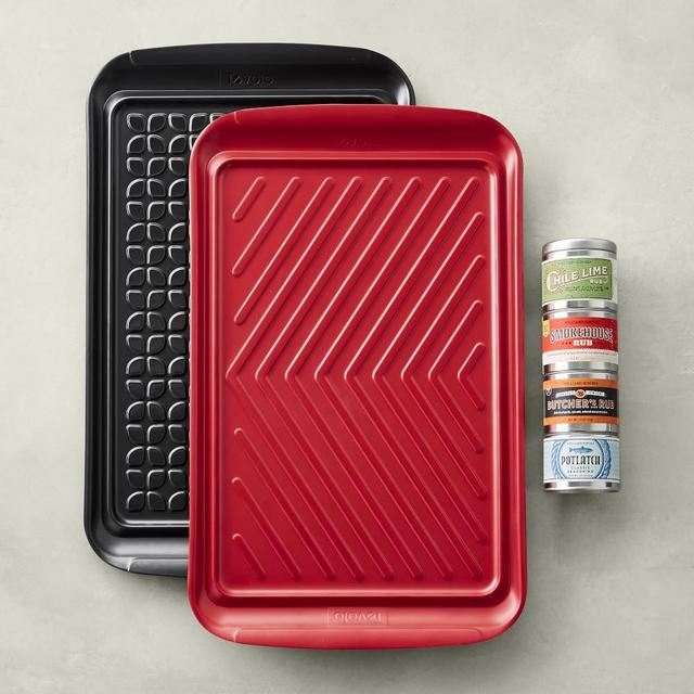 Williams Sonoma Prep Tray and BBQ Rub Gift Set