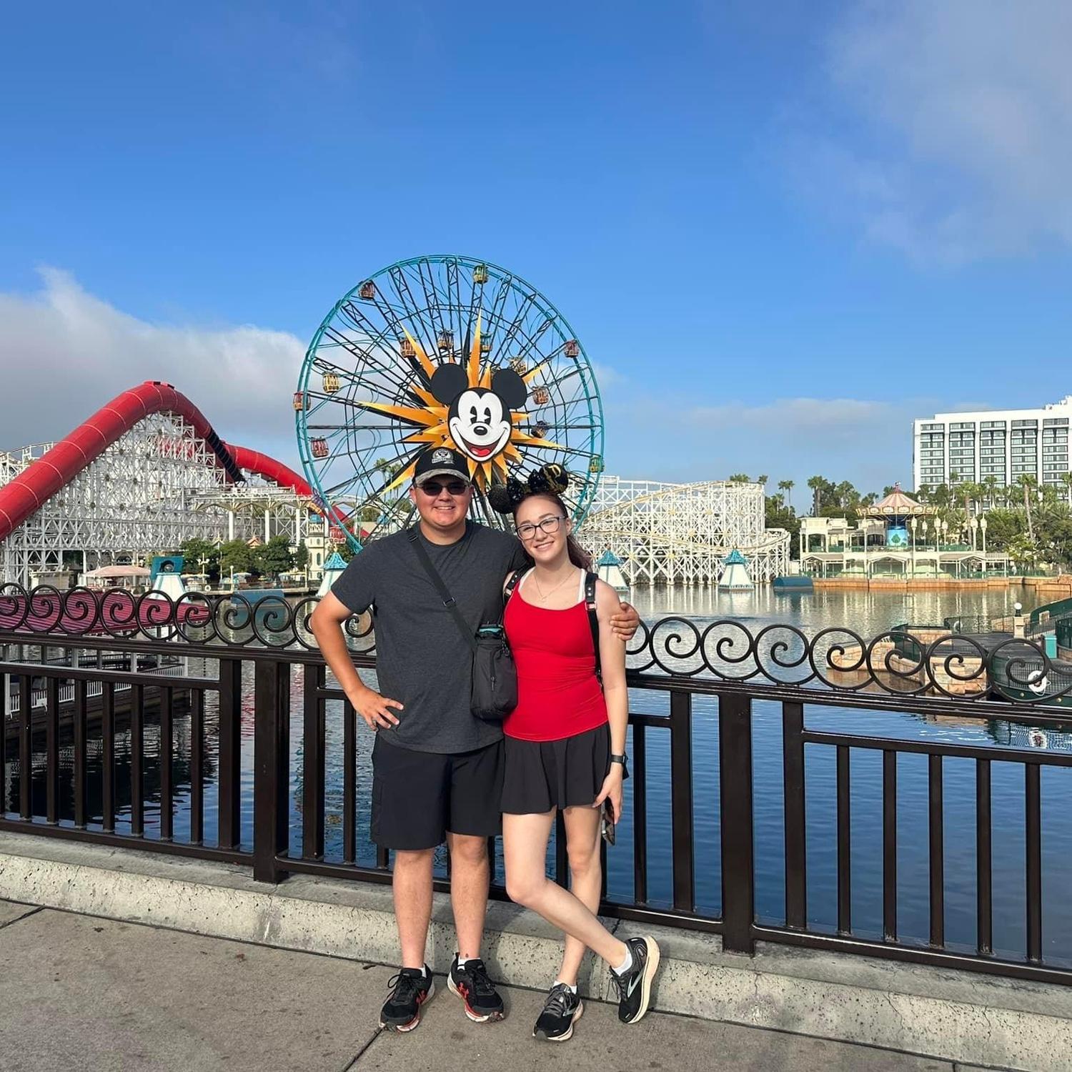 Our first of many Disneyland trips together