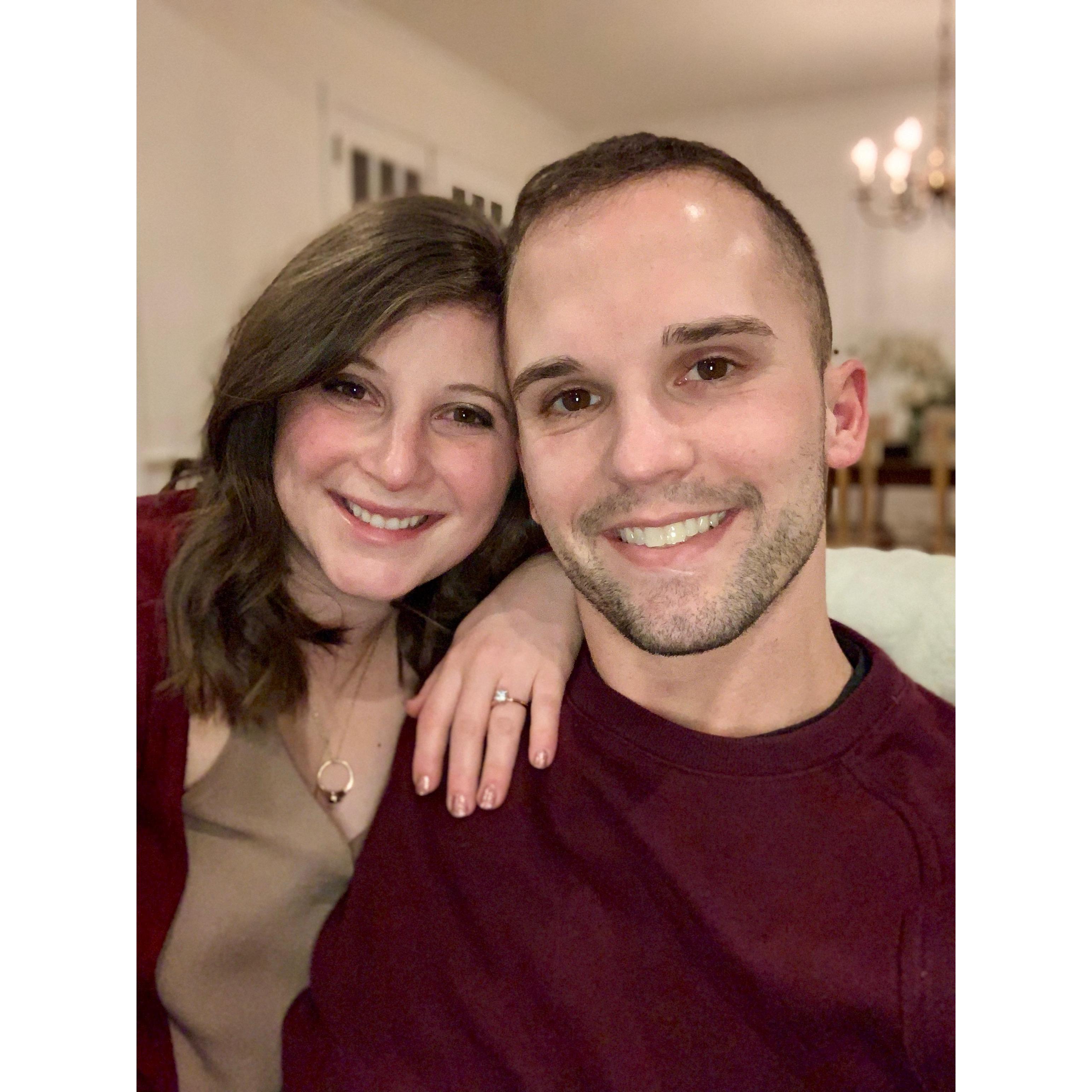 February 1st, 2019: We snapped this selfie right after we got engaged !