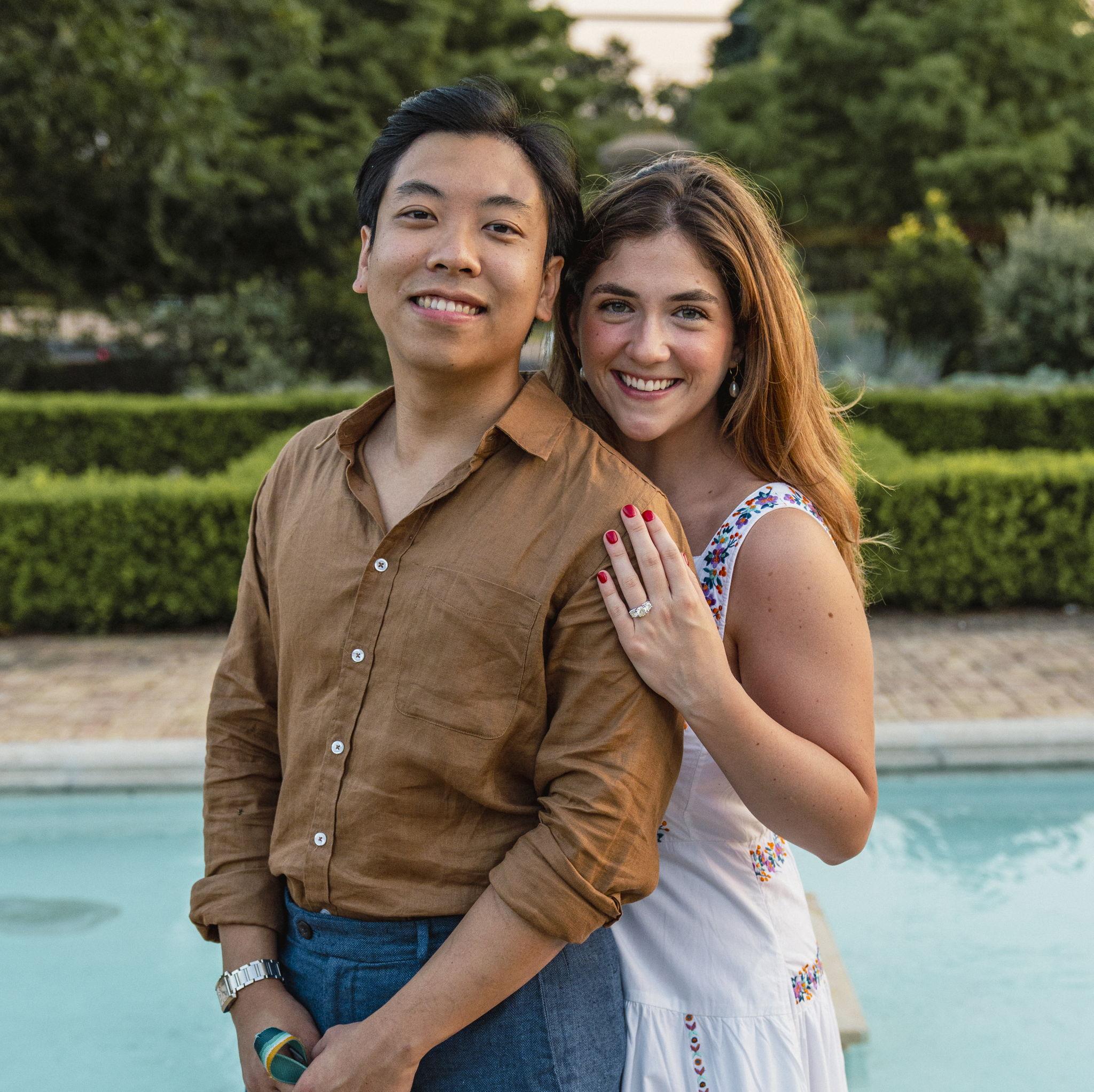 July 20th, 2024. Our engagement! Brandon pulled off the best surprise ever with a weekend at the Commodore Perry. Then had wonderful lunch at our fave spot Matt's el rancho with our immediate families!