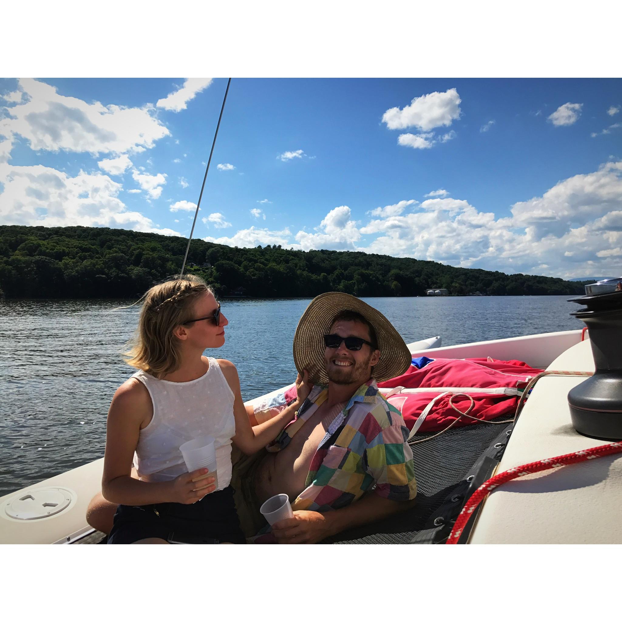Fourth of July sailing with Josie! 2017