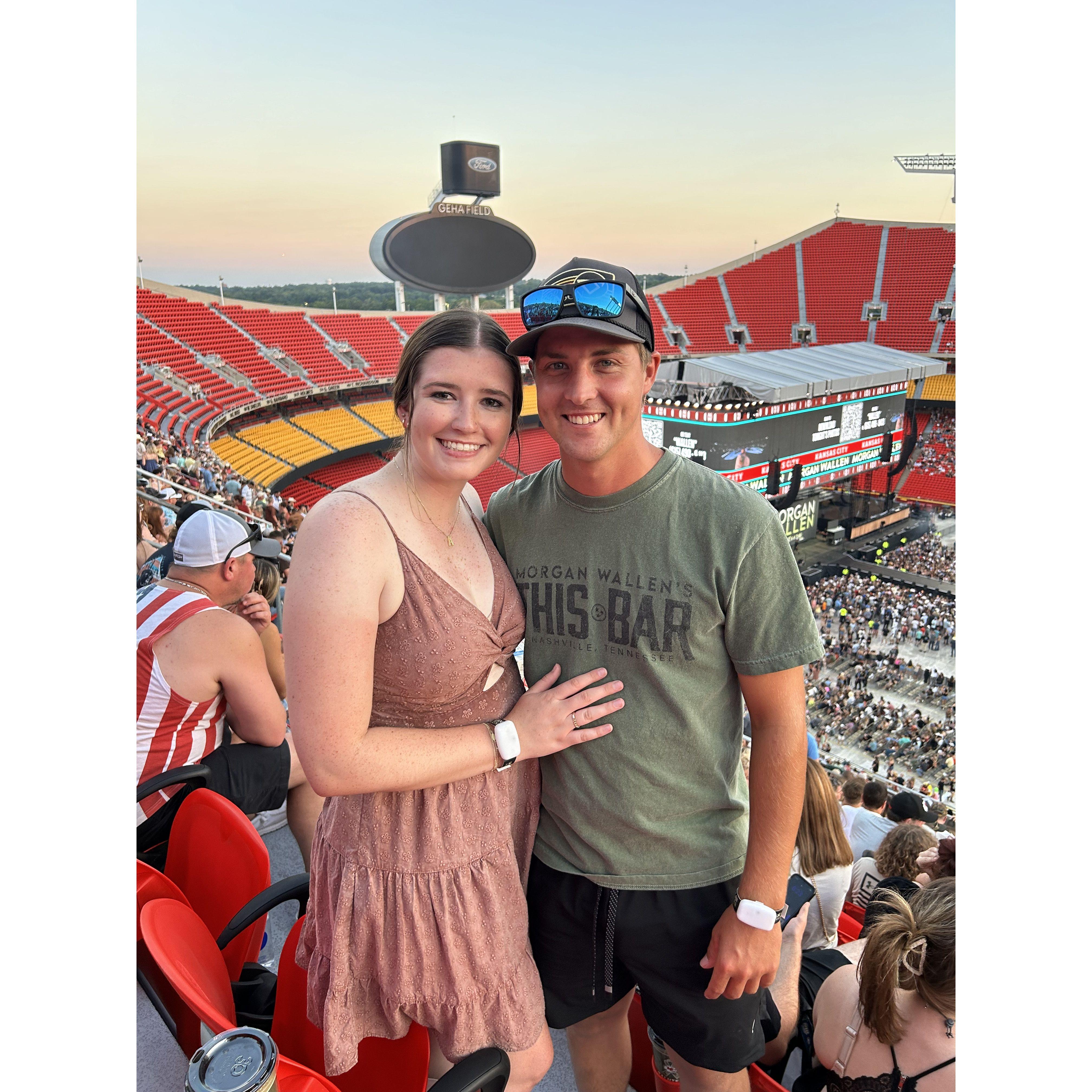 August 2024: Morgan Wallen concert in KC