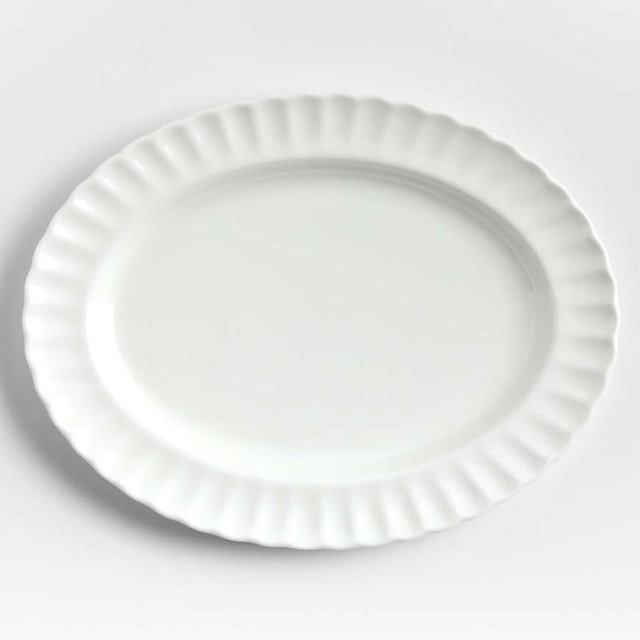 Capella White Bone China Platter