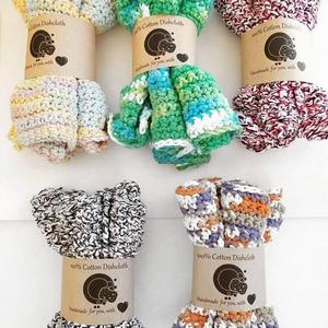 Cotton Dish Rag Set • Wash Rag • Washcloth • Dish Cloth • Kitchen Rag• Cleaning • Bathroom Rags • Soap Saver • House Warming • Bridal Shower