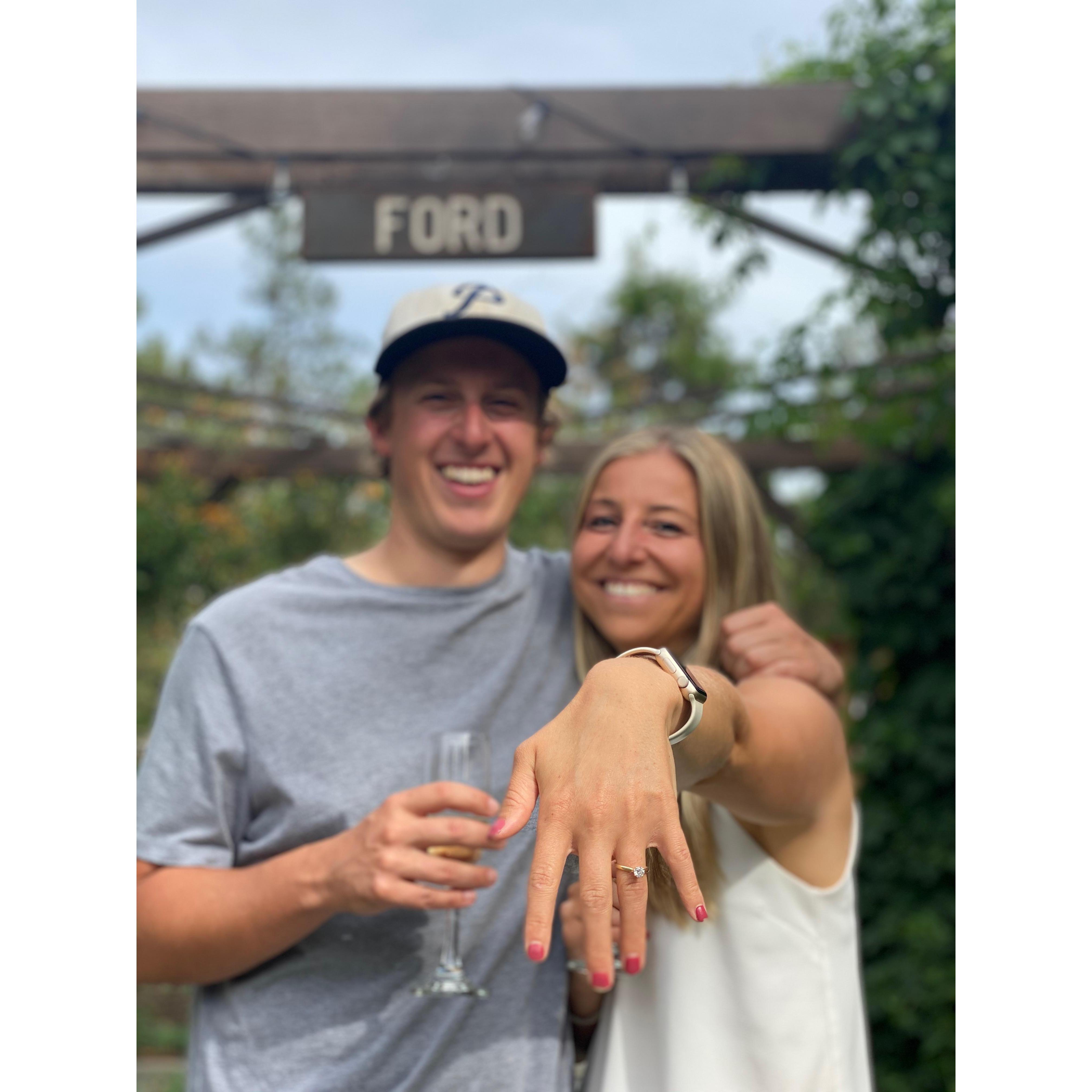 And that first time he put a ring on it