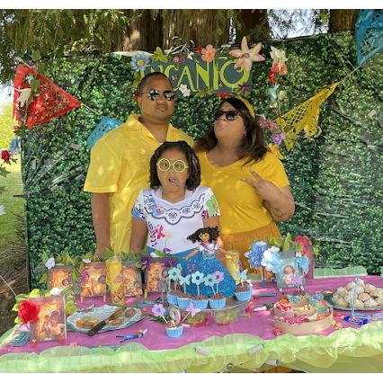Being silly with Anjani's niece's Jazmine!