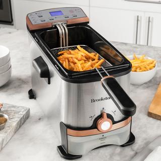 Brookstone 3.2 Qt. Digital Deep Fryer With Oil Filtration