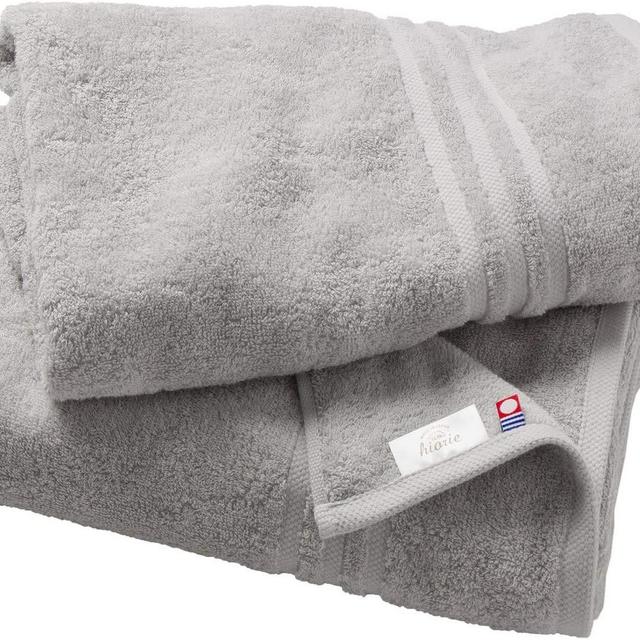 Imabari Towel Modern, Fast Drying, Highly Absorbent - 2 Pieces Bath Towel Sets, Silver Grey