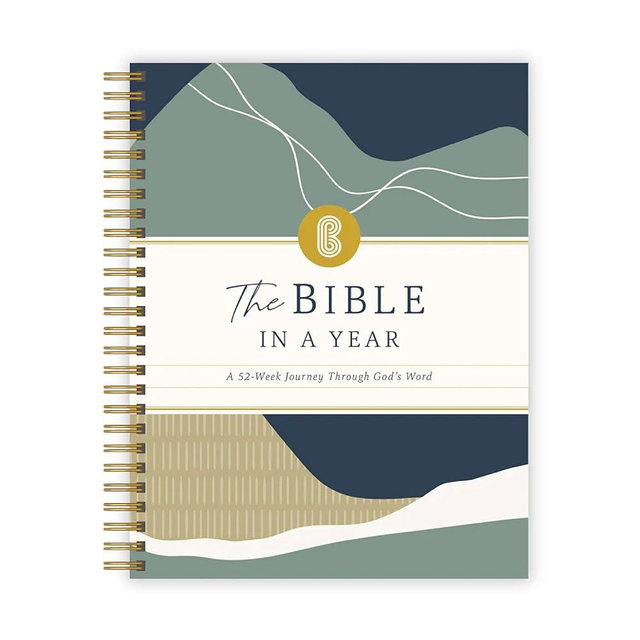 Official Spiral Bible® The Bible in a Year | 52 Week Guided Bible Study & Daily Reading Plan | Spiritual Companion & Journal for Adults & Teens | 8.5" x 11" Notebook | Mountains