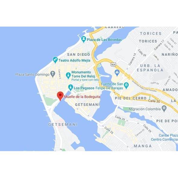 La salida hacia la Isla se realizará desde el Muelle de la bodeguita/ Puerta 1
Al llegar al muelle debe hacer el pago de un impuesto por valor de $ 9.900 por persona el cual no está incluido.