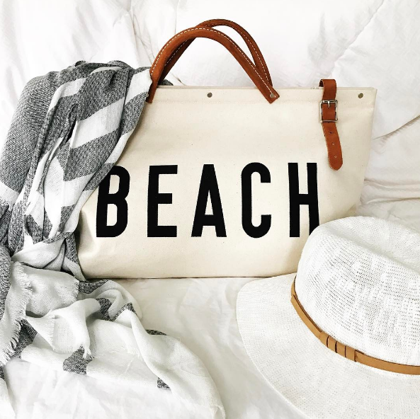 Beaching It – Canvas Beach Bag