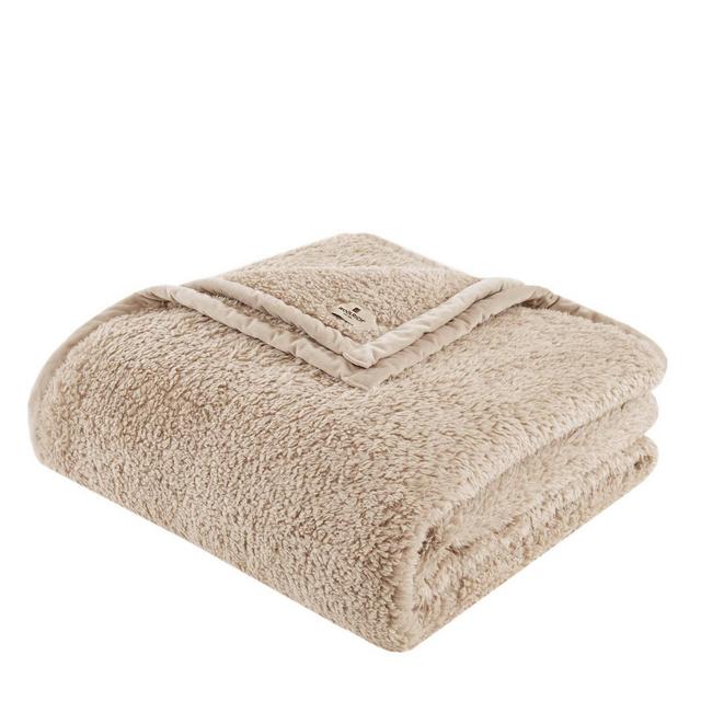 King Burlington Berber Bed Blanket Tan