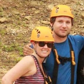 Zip-lining in Gatlinburg, Tennessee.