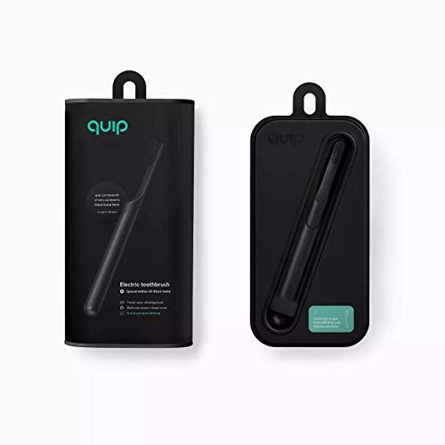 Quip Electric Toothbrush - Black Color - Electric Brush and Travel Cover Mount
