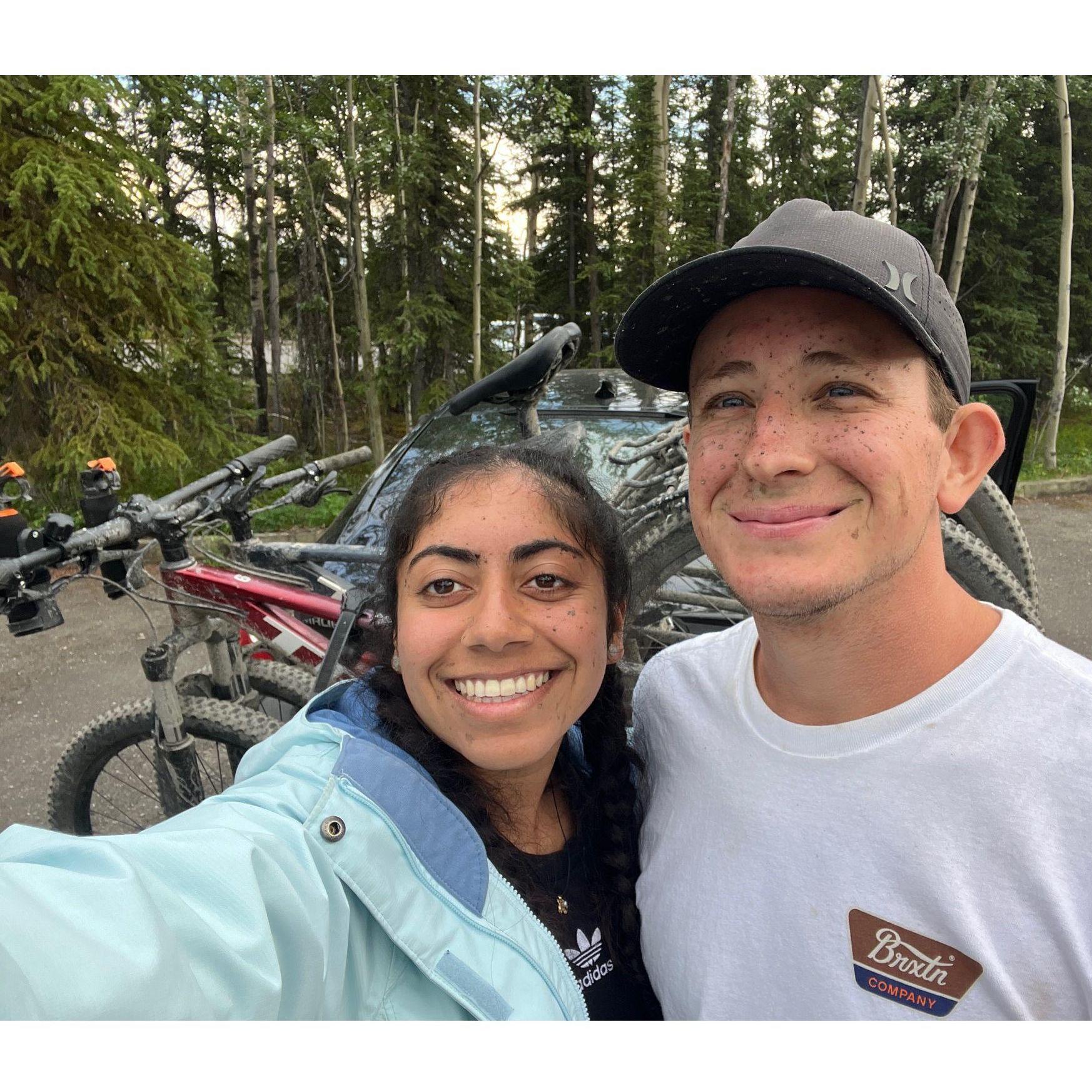Taken after biking out of Denali National Park, AK.