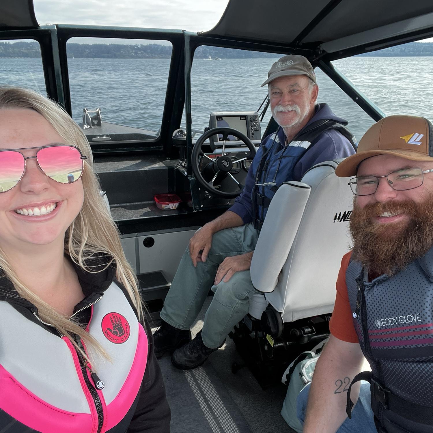 Crabbing with my dad Tim