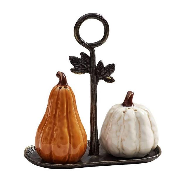 Gourd Stoneware Salt & Pepper Shakers