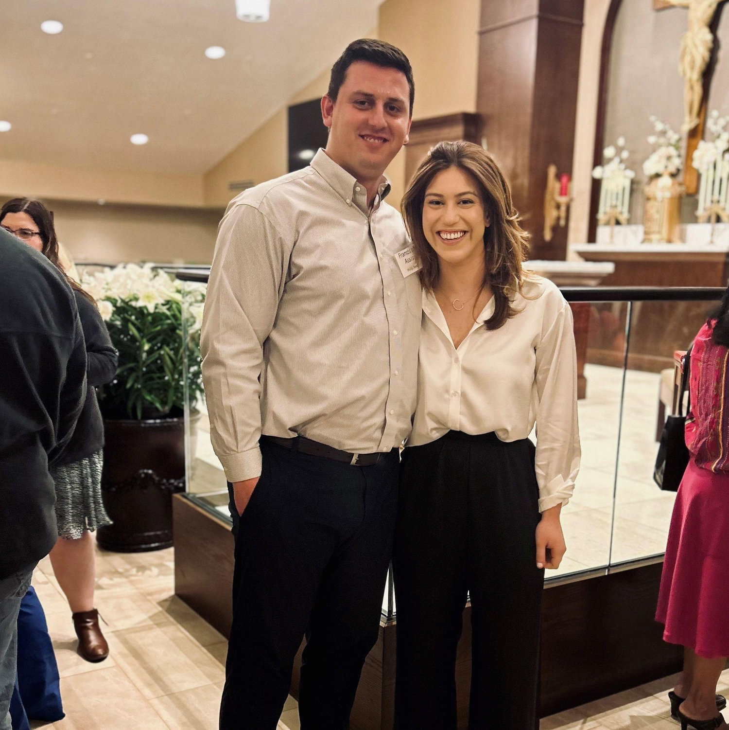This past year, Phil completed the RCIA process and was confirmed Catholic. By having a traditional Catholic wedding, they are looking forward to sharing their faith with their guests.