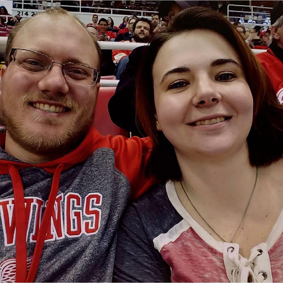 First Red Wings game for Katie's Birthday during the last season at Joe Louis Arena
January 2017