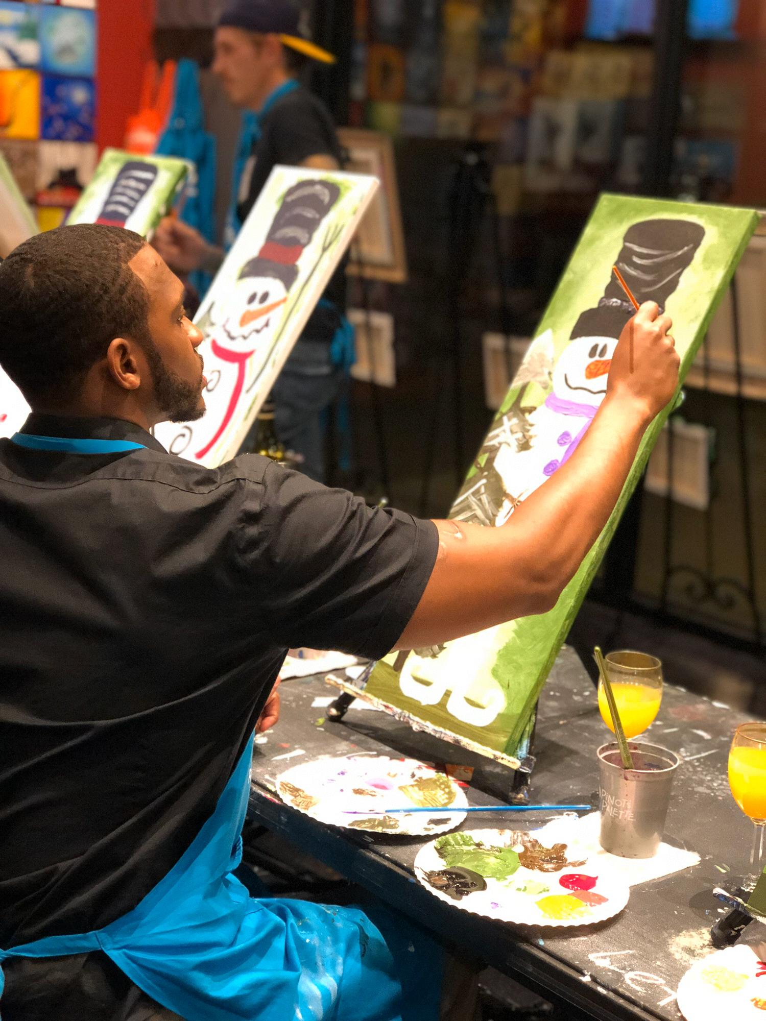 Our favorite date night, paint and sip!
