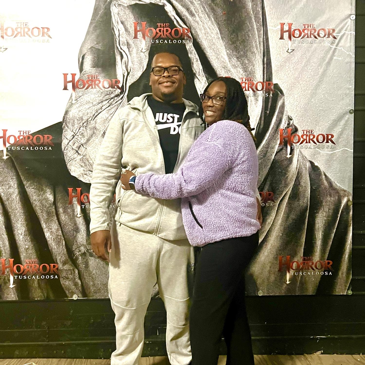 We went to a haunted house😅