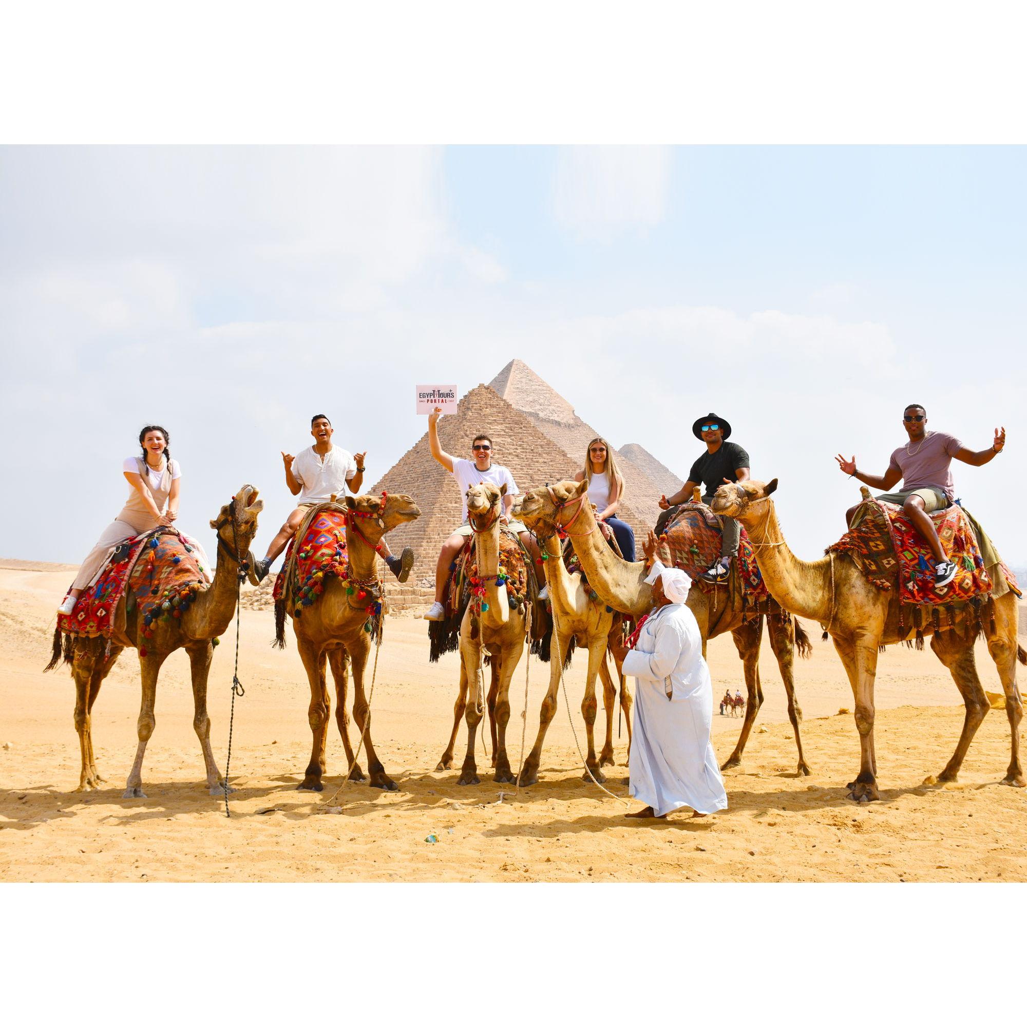 Camel ride at pyramids