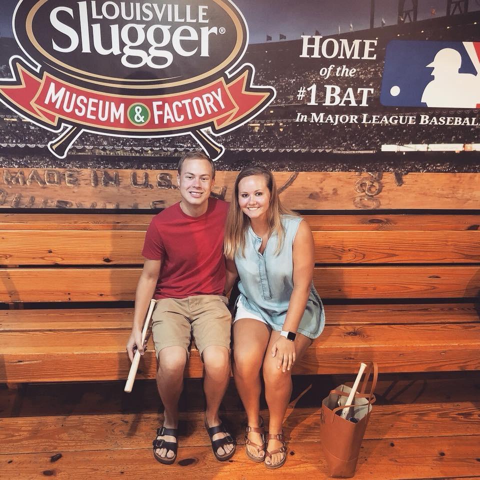 July 2018; Seeing how bats are made at the Louisville Slugger Museum and Factory!