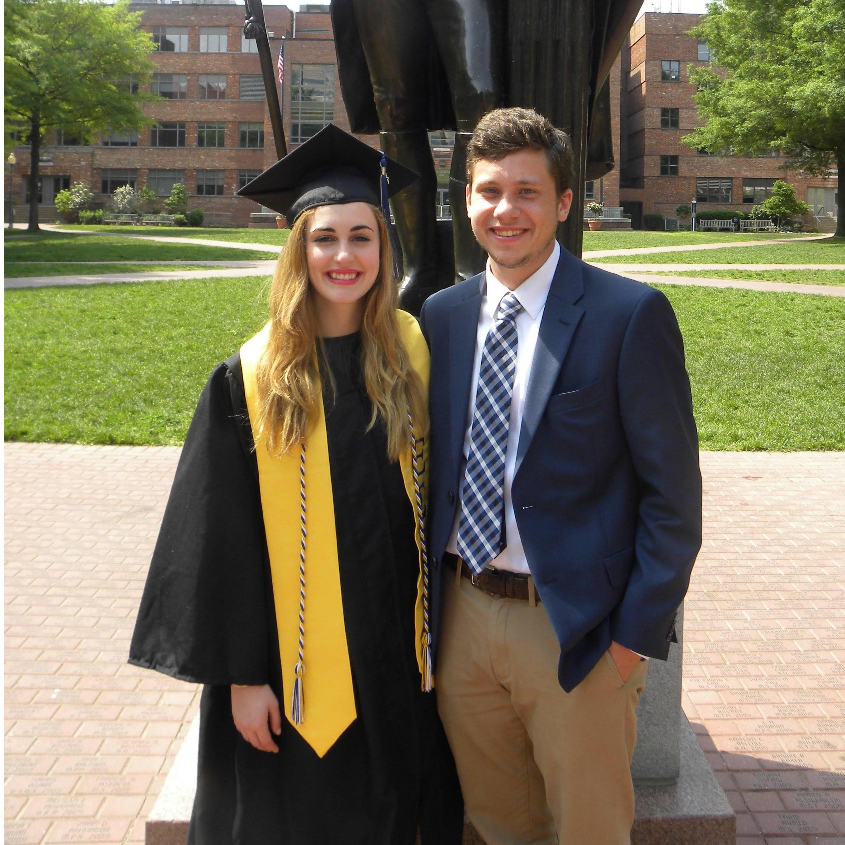 Melissa's college graduation, 2015
