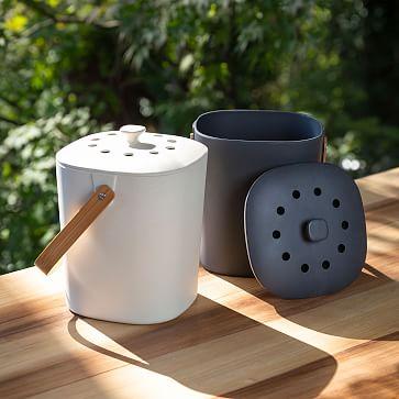 Bamboozle Composter in White